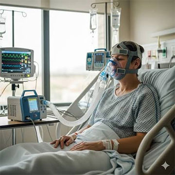 Ventilator Management at Home in Gurgaon by MedyHealth